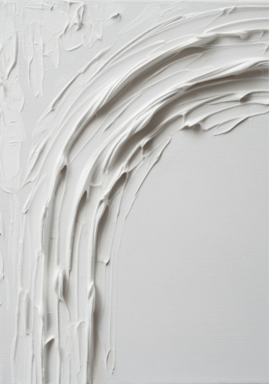 Abstract White Movement No.2 Poster