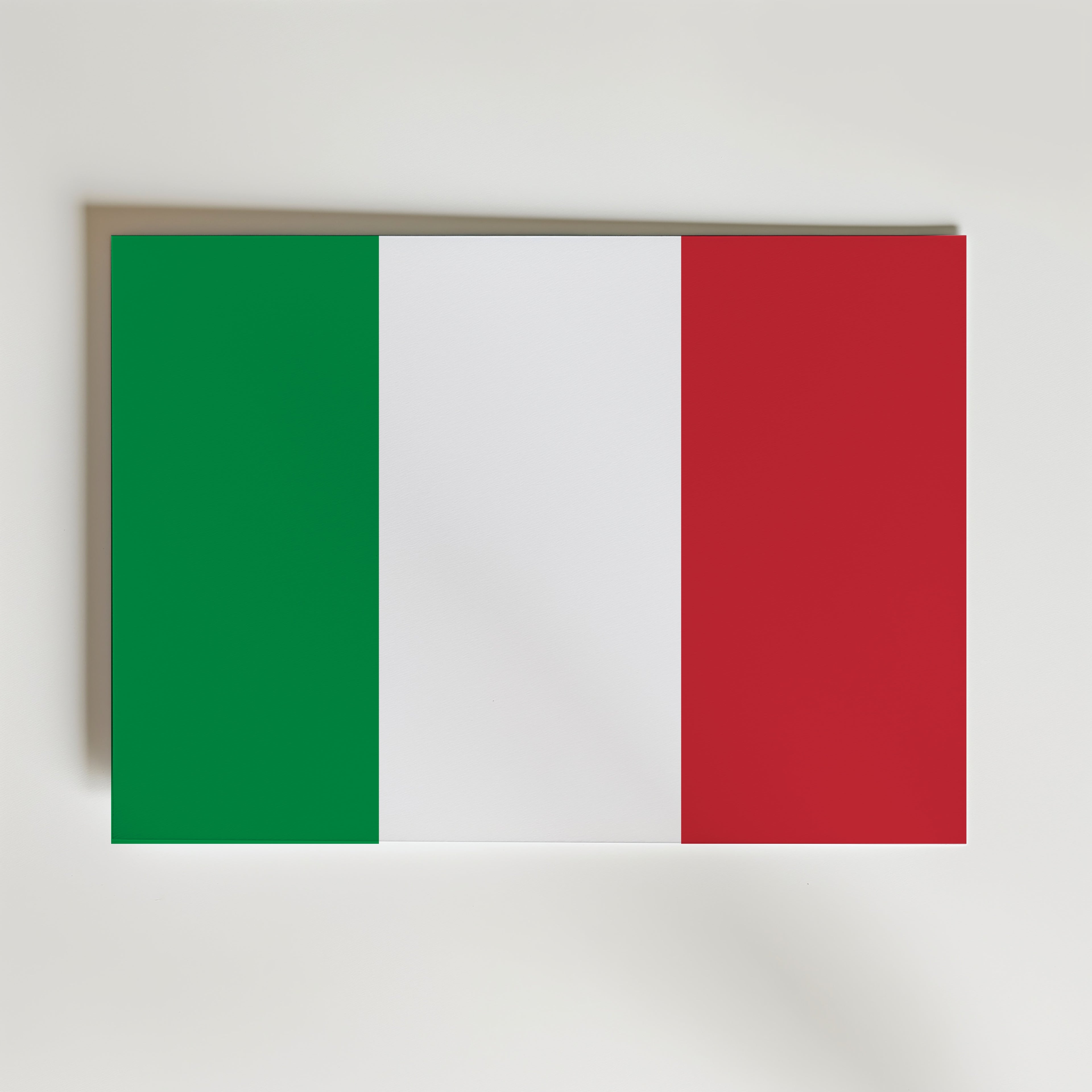 Italy National Flag Poster – modern konst och stilren konsttryck för hemmet hos Bozetto