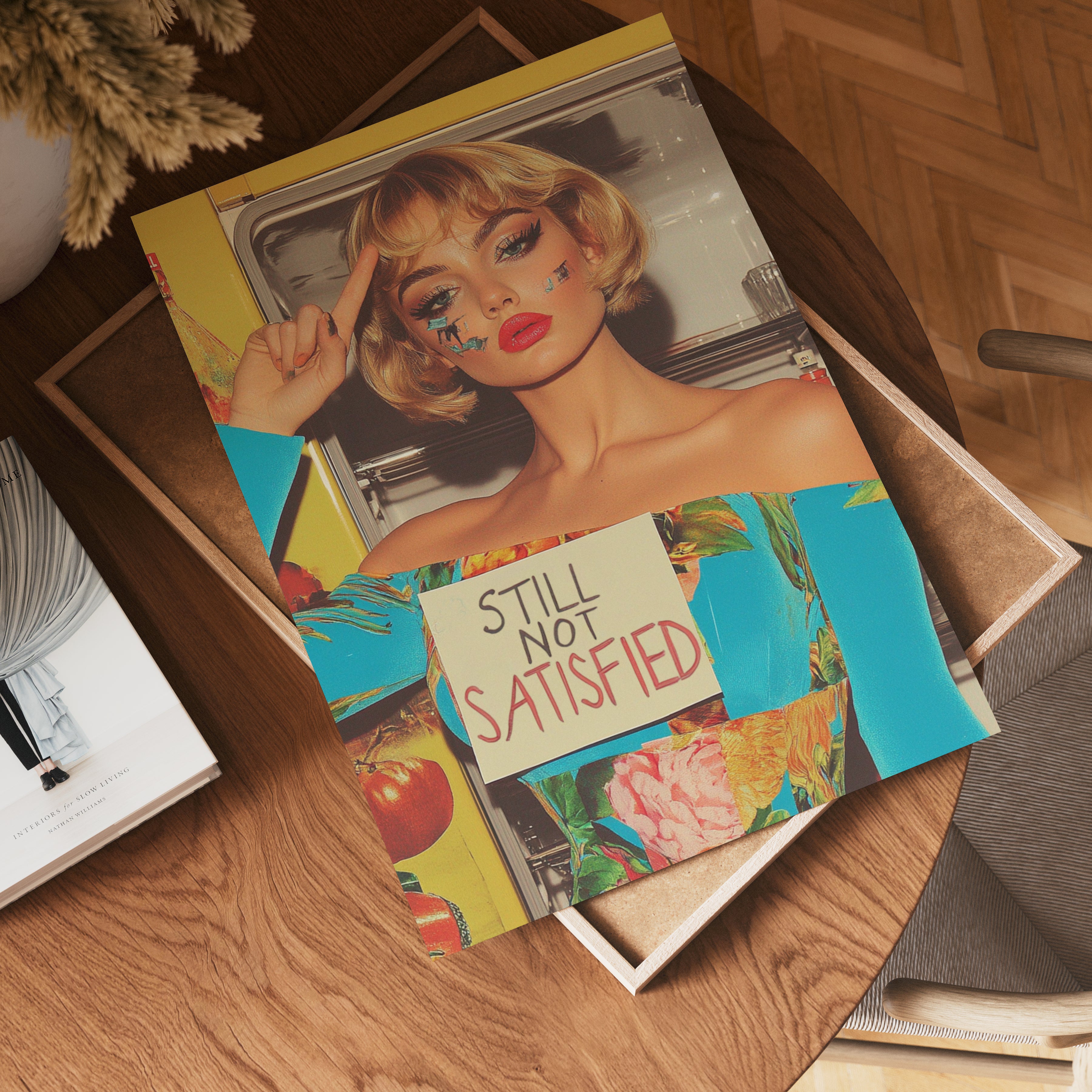 Still Not Satisfied Retro Poster