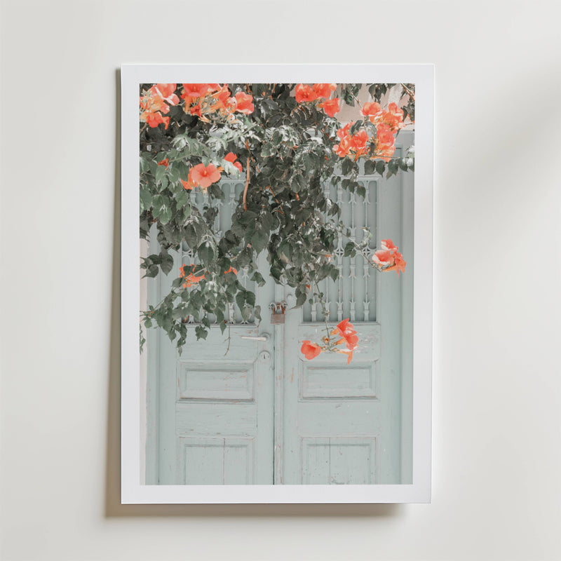 Rustic Floral Doorway Poster