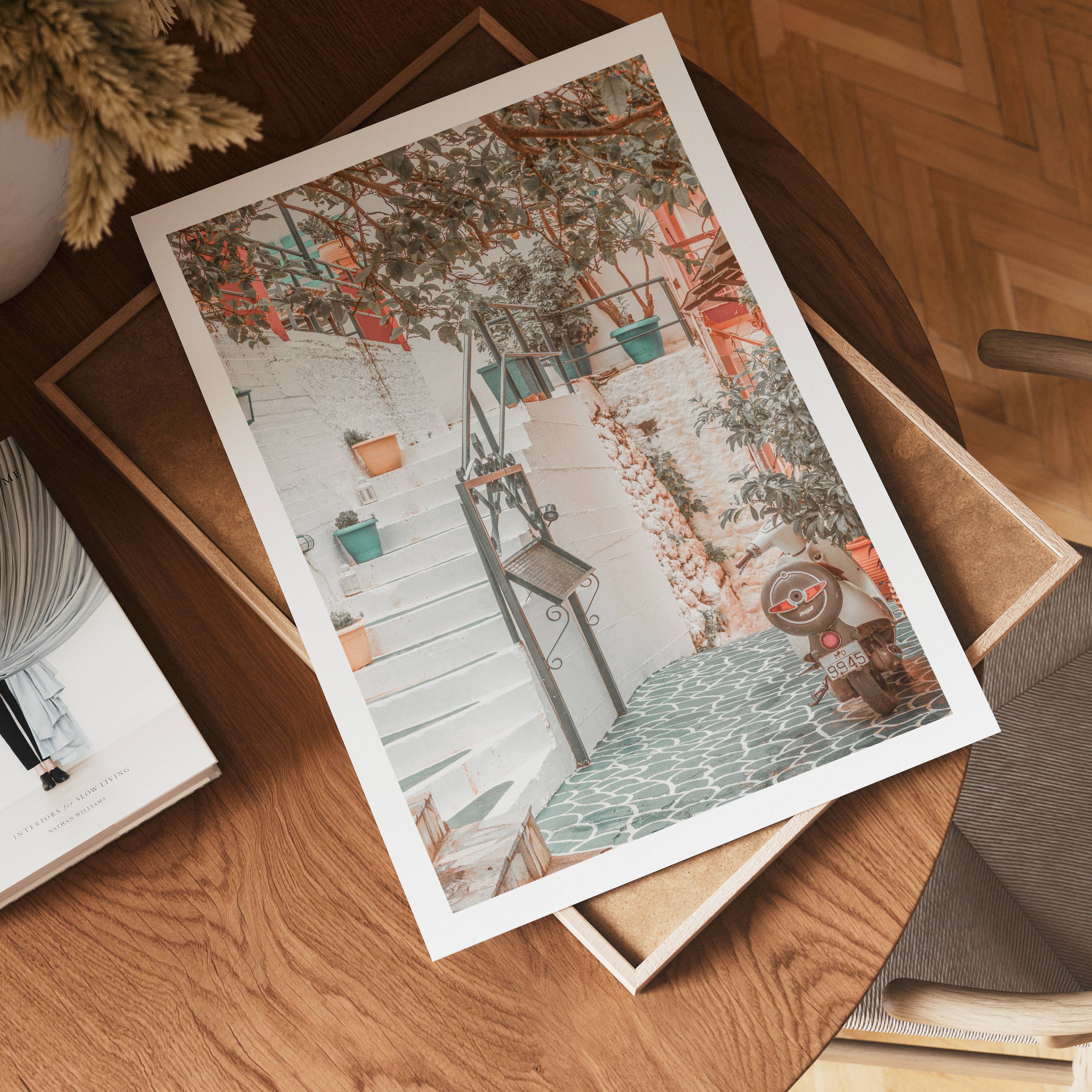 Mediterranean Alleyway Poster