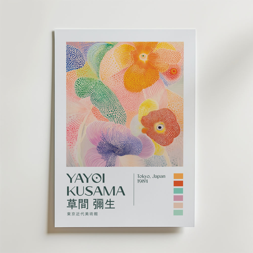 Yayoi Kusama Soft Blooming Infinity Poster