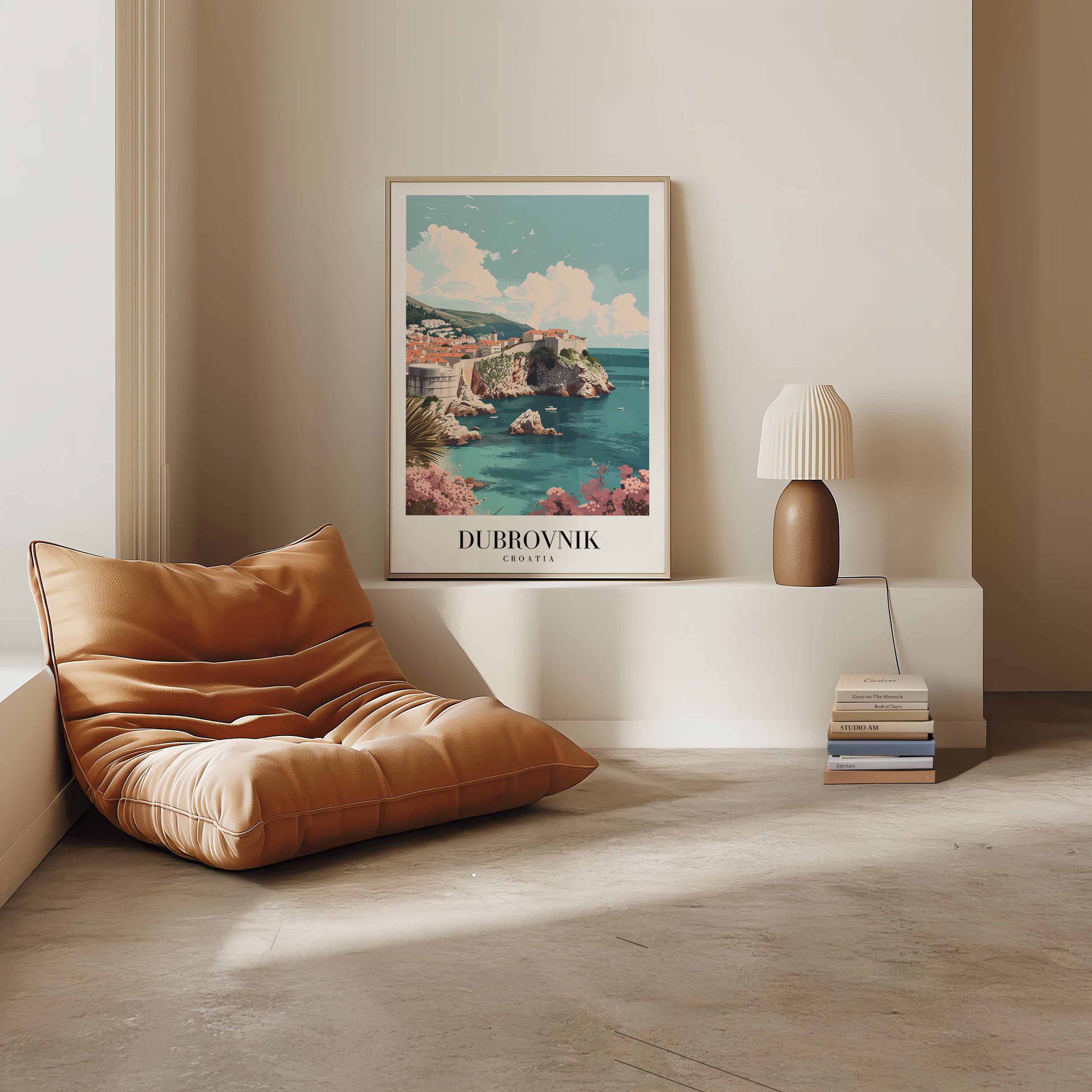 Sunlit Shores Of Dubrovnik Poster