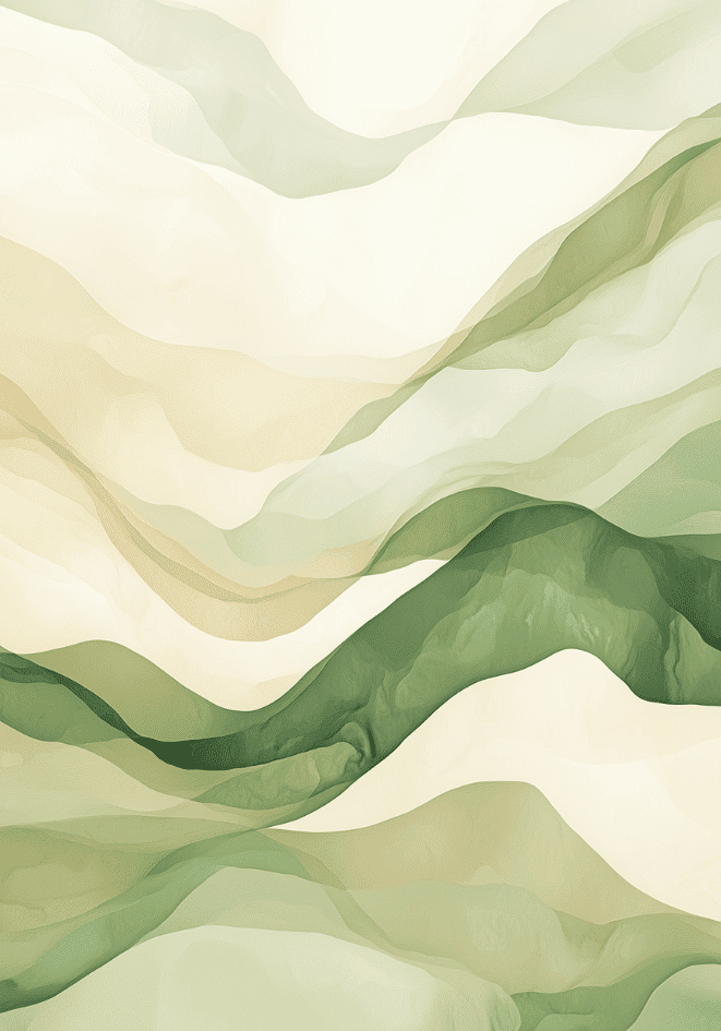 Abstract Waves of Serenity Poster