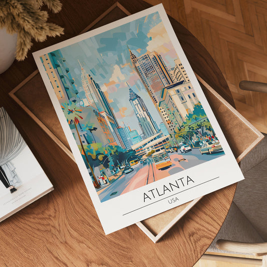 Atlanta Skyline Poster