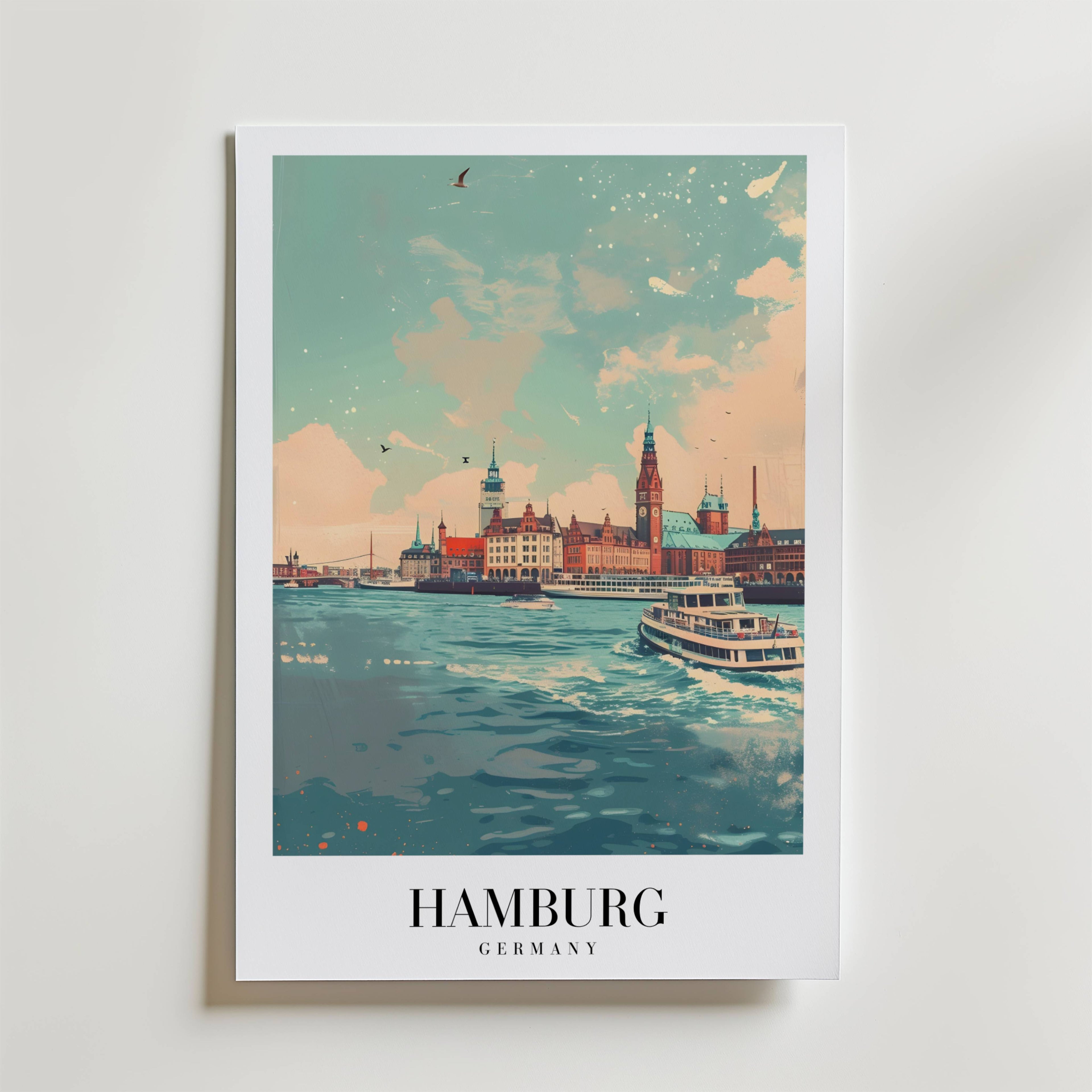 Sails Of Hamburg Poster