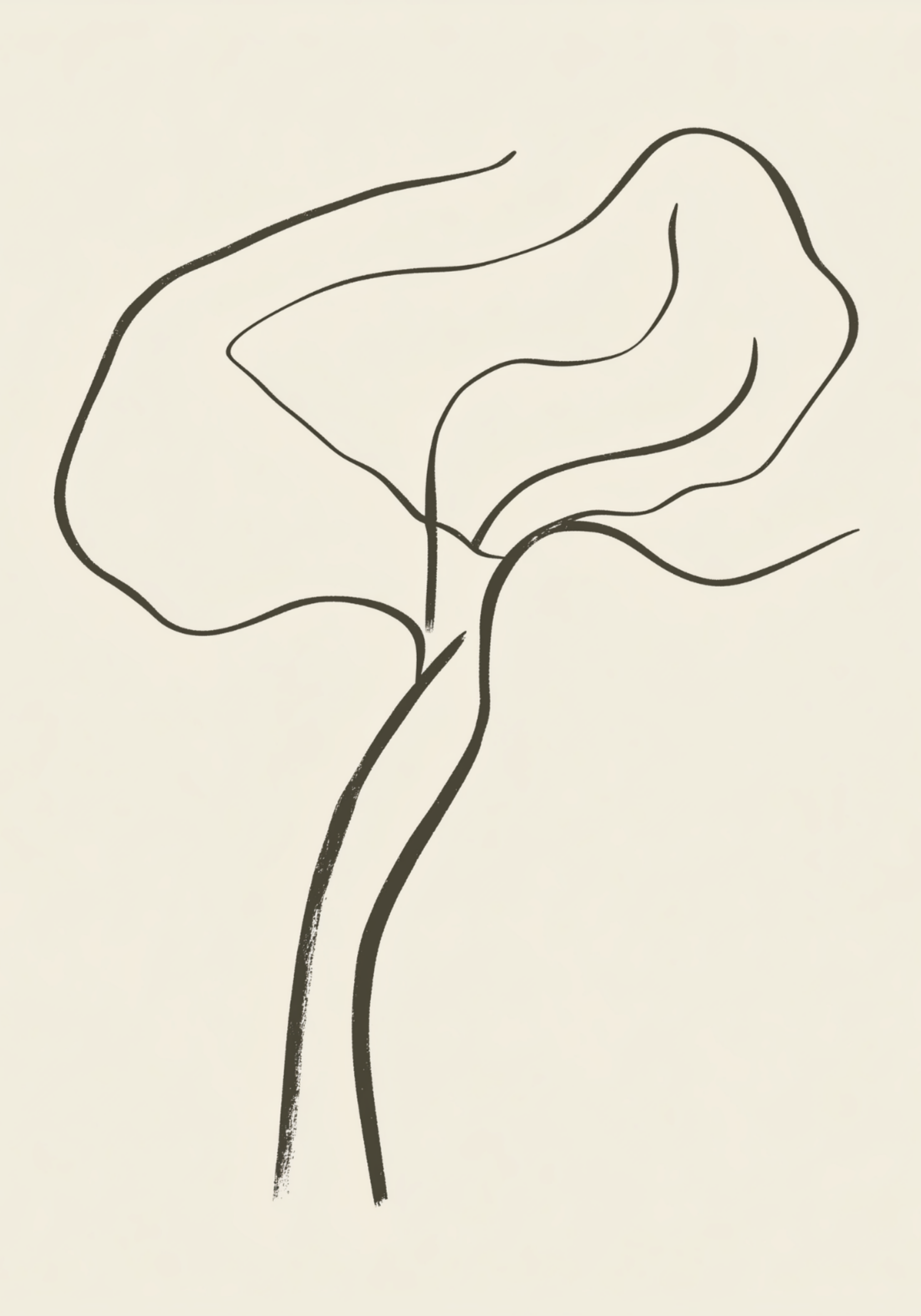 Dancing Tree Line Poster