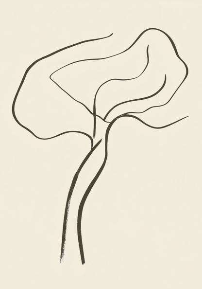 Dancing Tree Line Poster