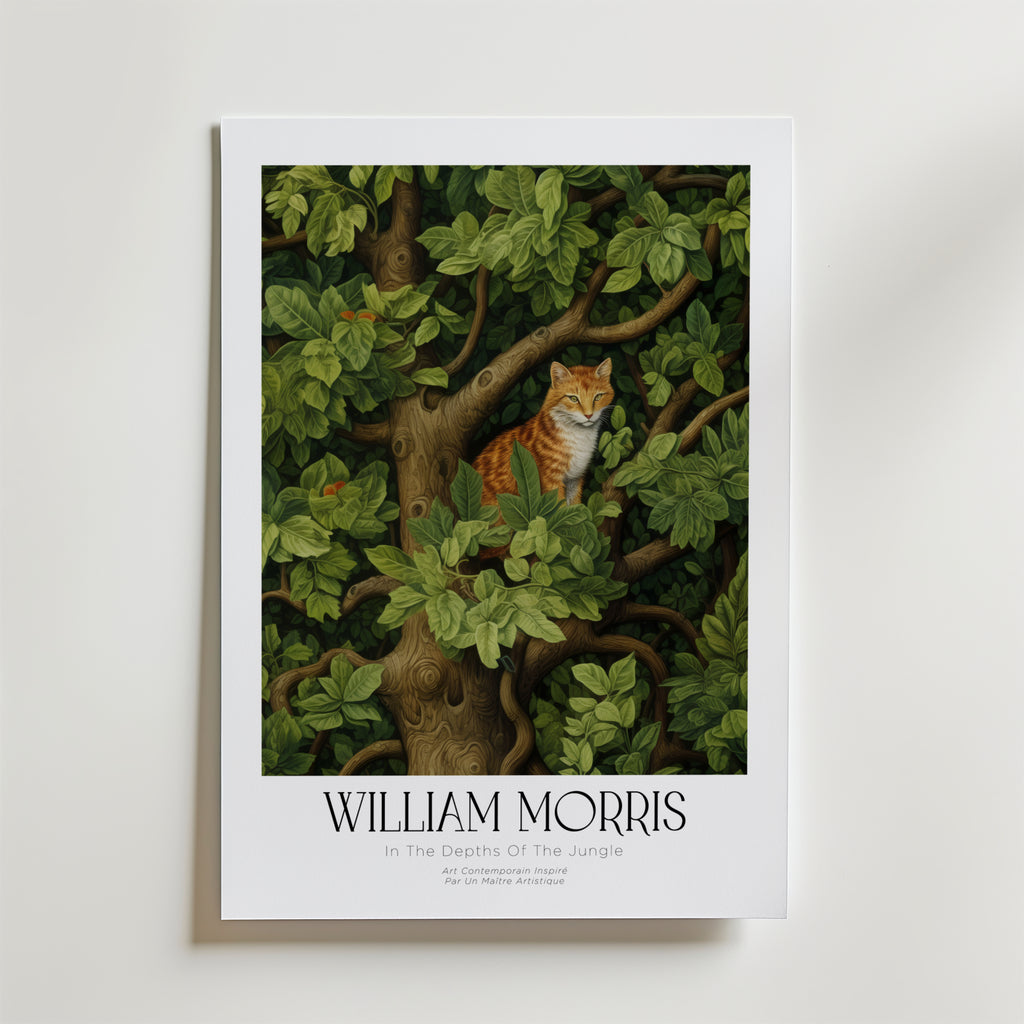 William Morris Hidden Fox Canopy Poster