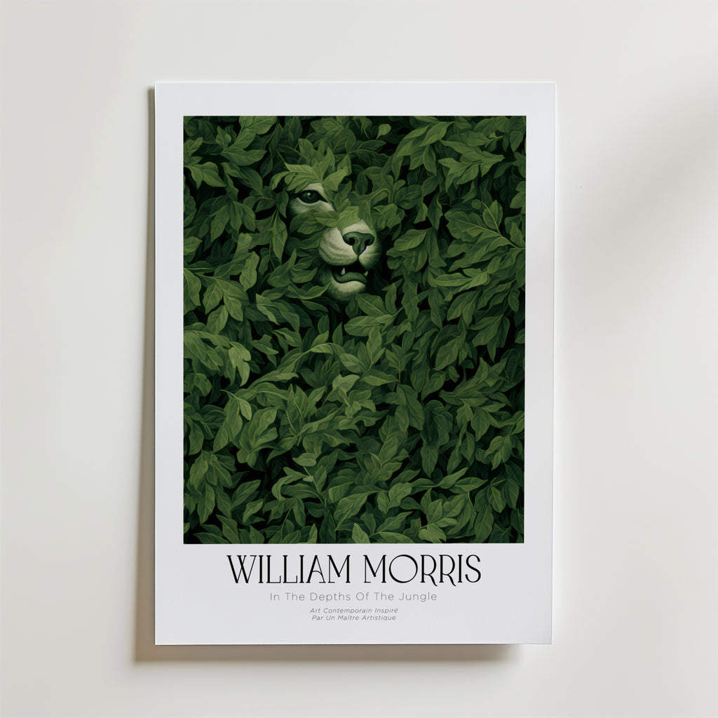 William Morris Hidden Lion Poster
