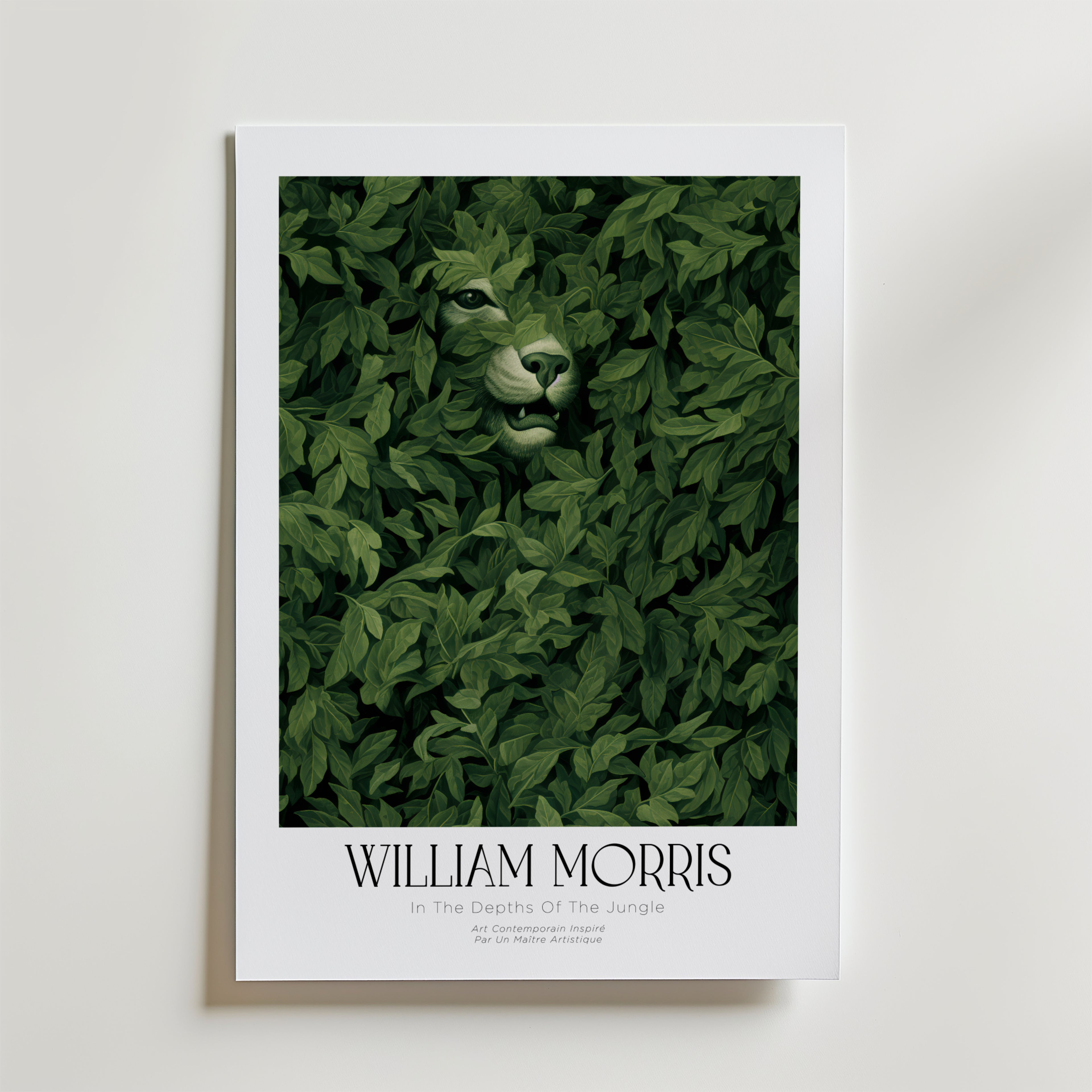 William Morris Hidden Lion Poster