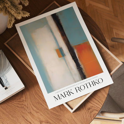 Echo Across Pale Blue Mark Rothko Poster