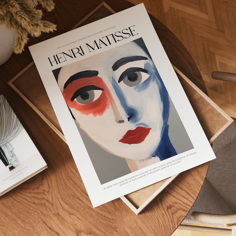 Le Portrait Abstrait Matisse Poster