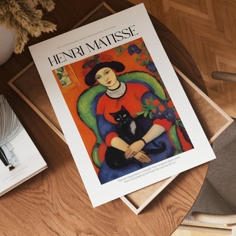 La Femme au Chat Matisse Poster