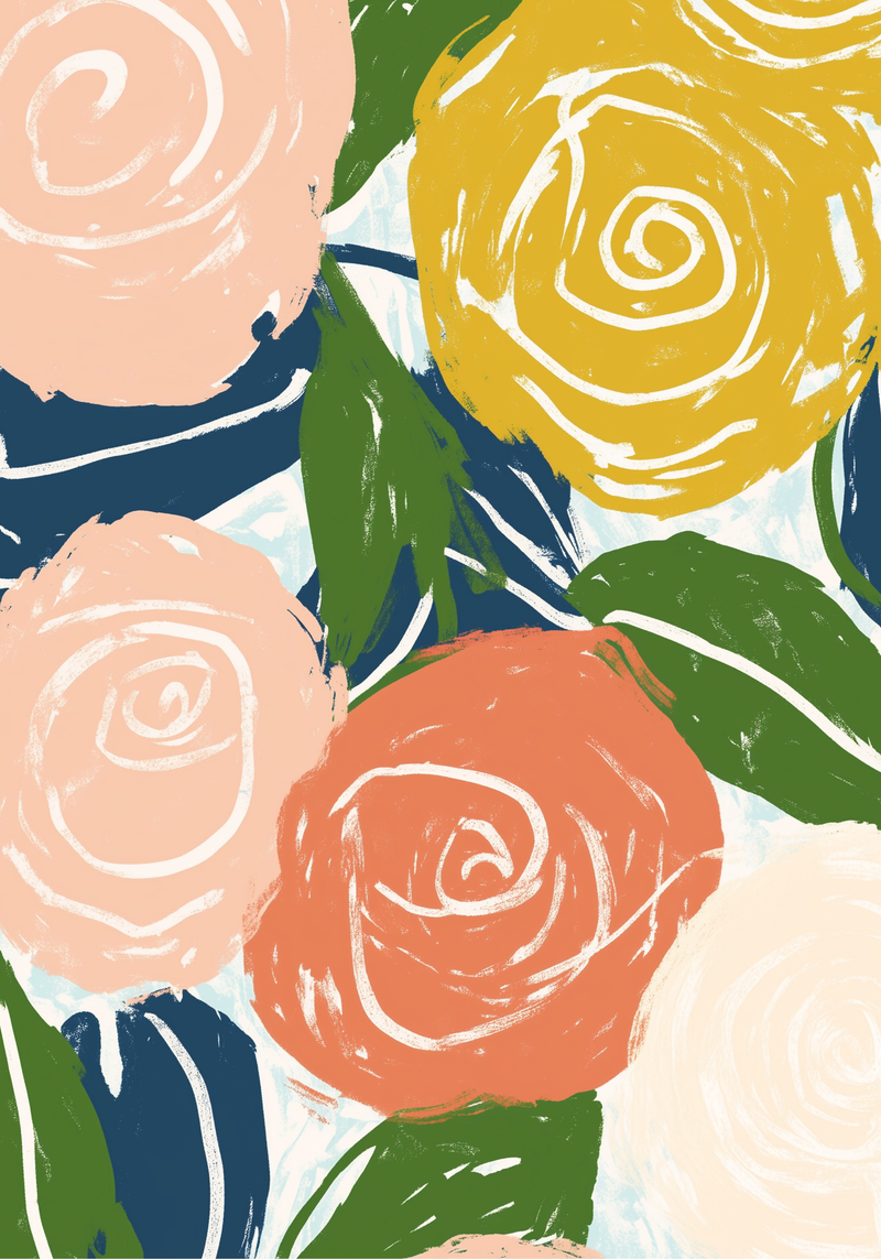 Floral Harmony Poster