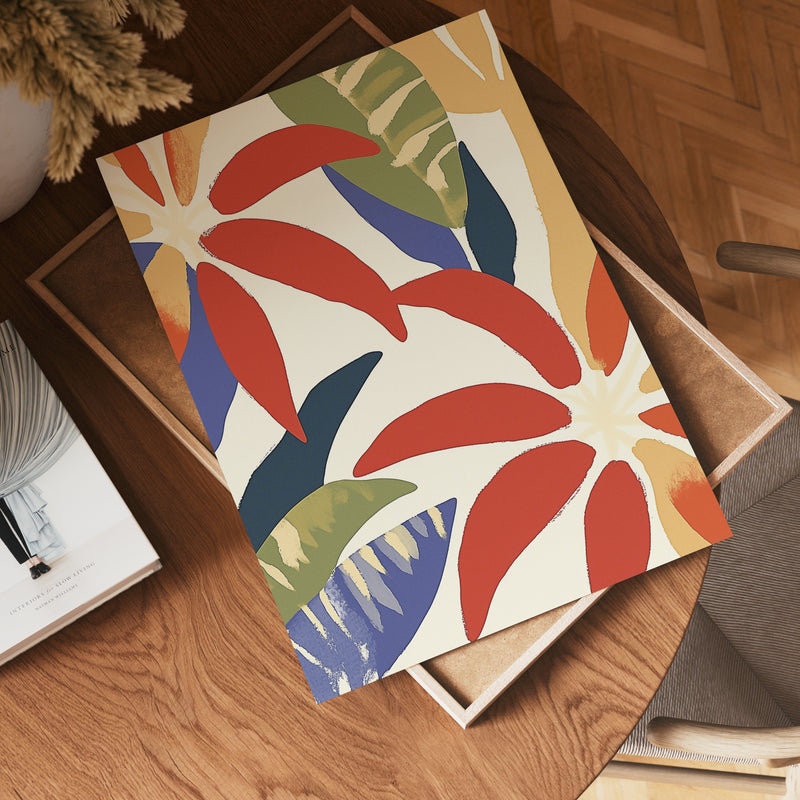 Abstract leaves Poster