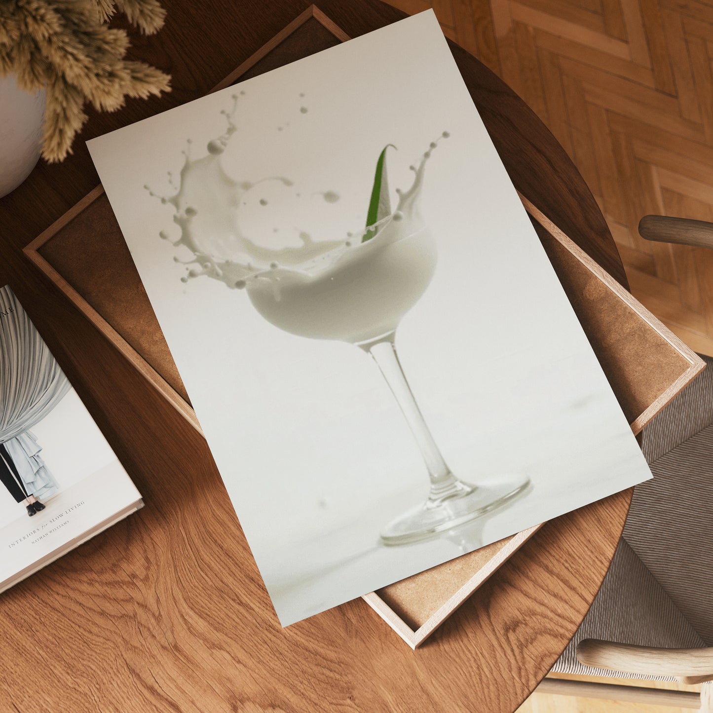 Foam Champagne Drink Poster