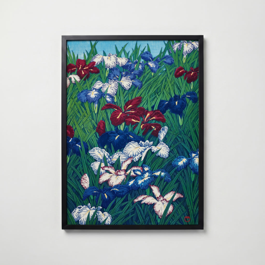 Ayame (Iris) Kawase Hasui affisch – köp poster online – Bozetto väggdekoration