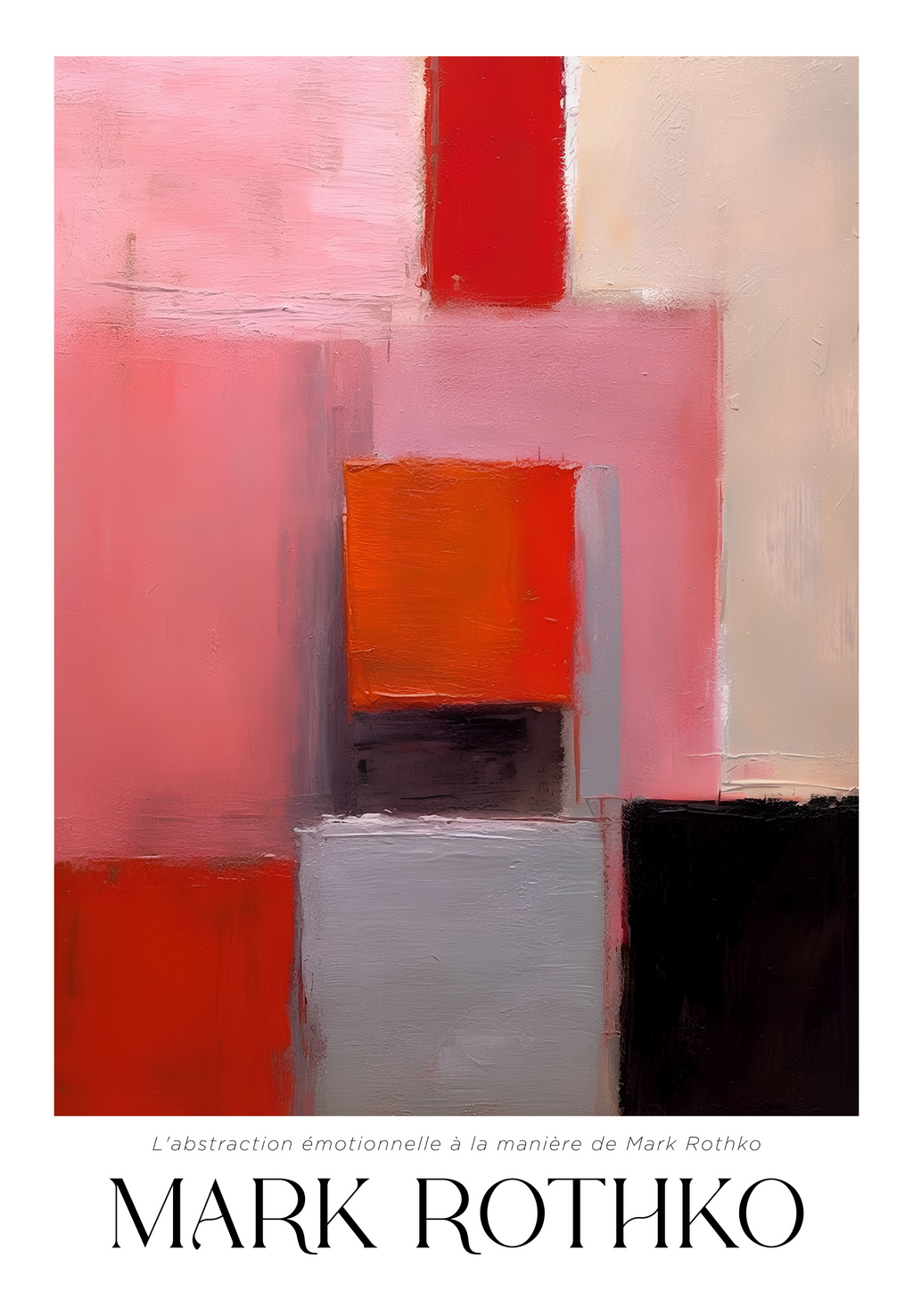 Depth Between Lines Mark Rothko Poster