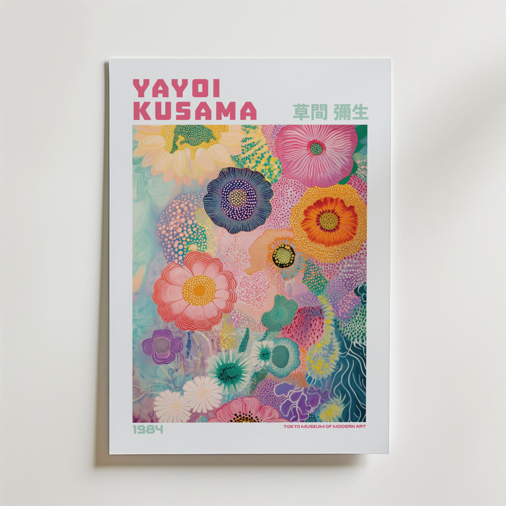 Yayoi Kusama Vibrant Floral Dream Poster