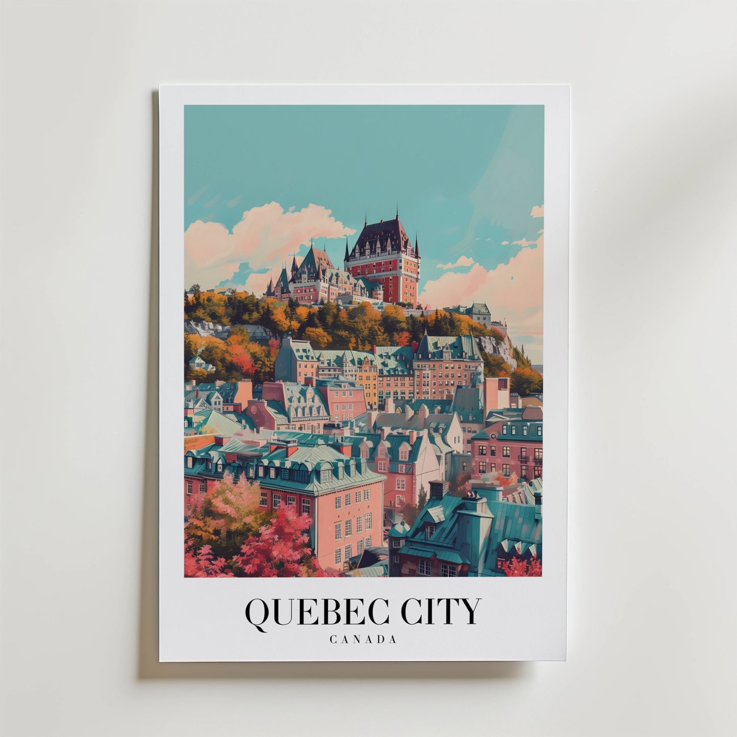 Autumn Over Quebec Poster