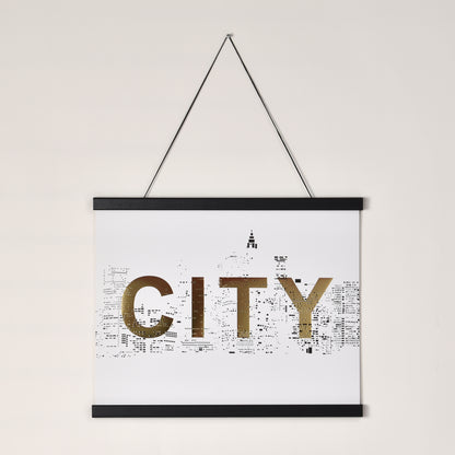 Posterhängare Svart Ek med magnet