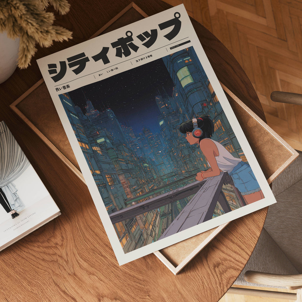 Midnight Geometry Poster