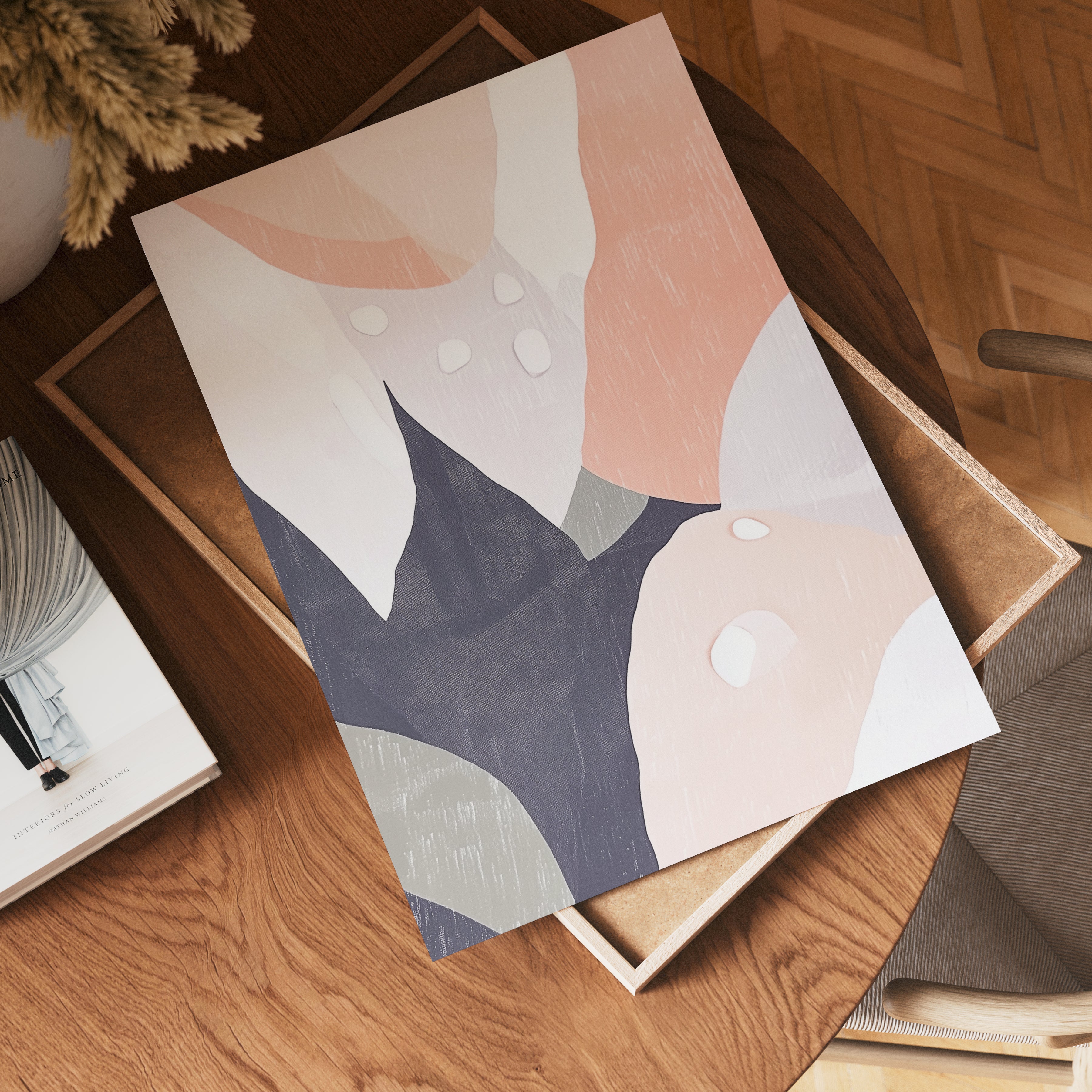 Camellia Charm Abstract Poster