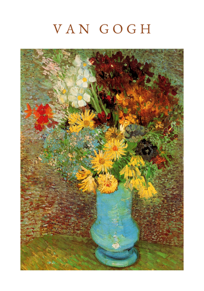 Van Gogh Vase With Daisies And Anemones Poster