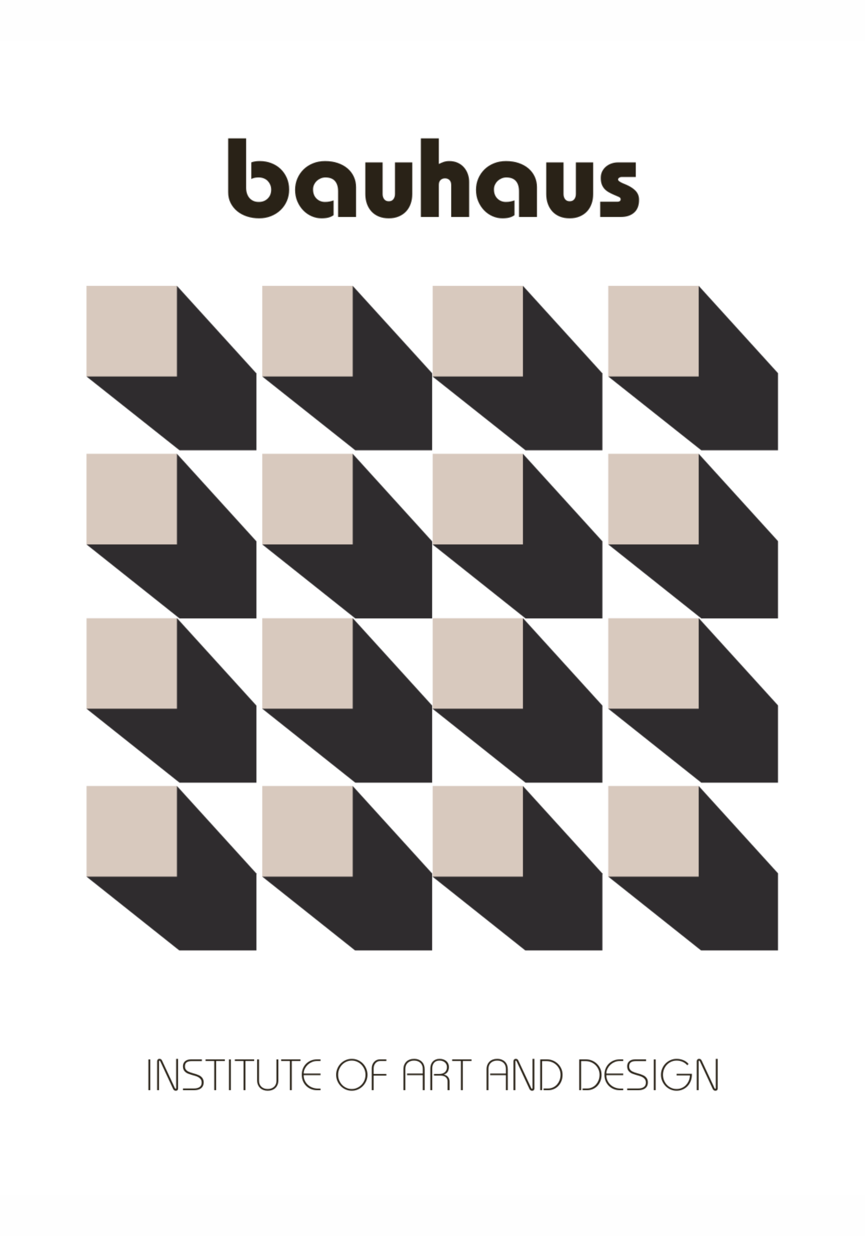 Bauhaus Optical Grid Poster