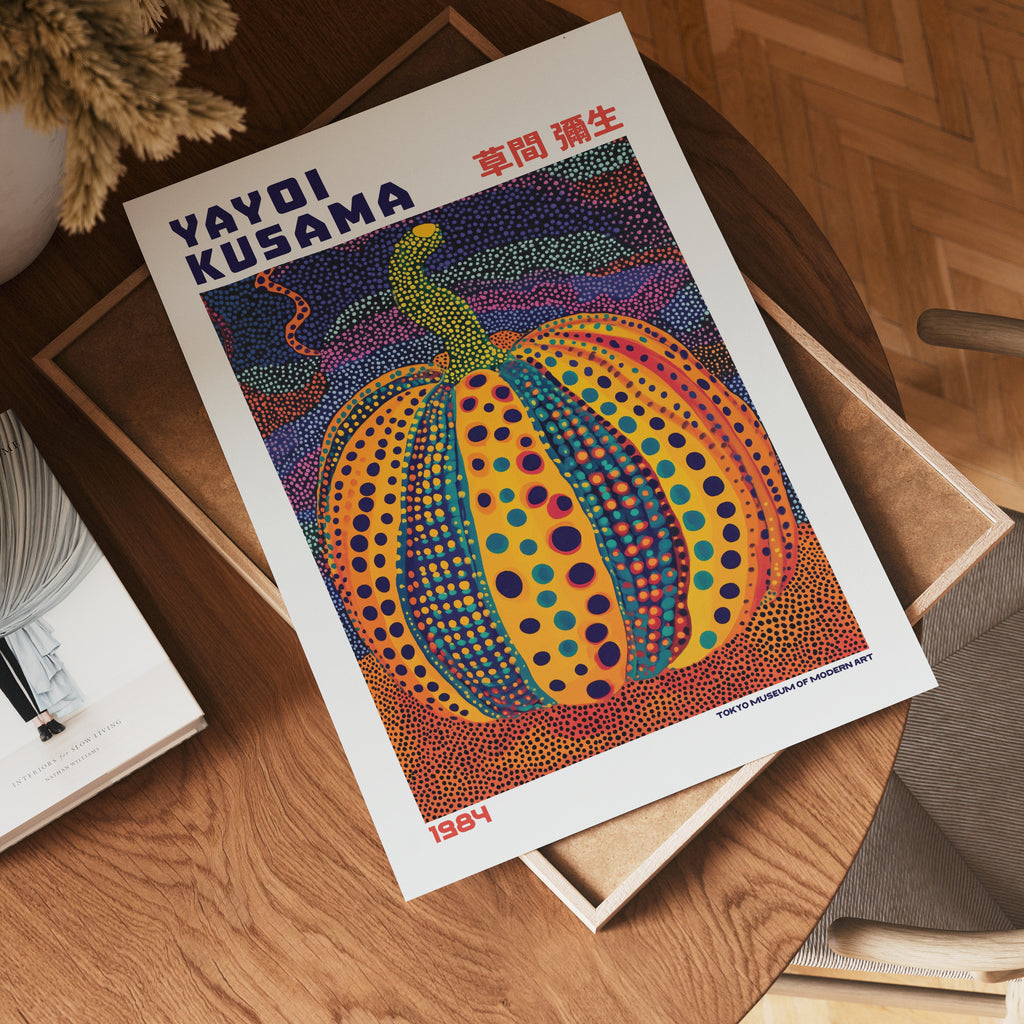 Yayoi Kusama Celestial Pumpkin Poster