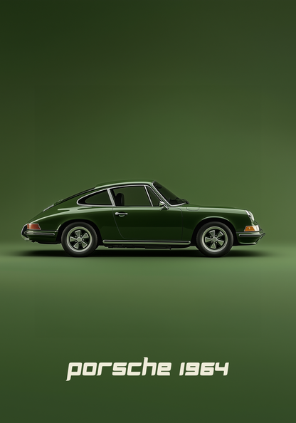 Retro Porsche Poster
