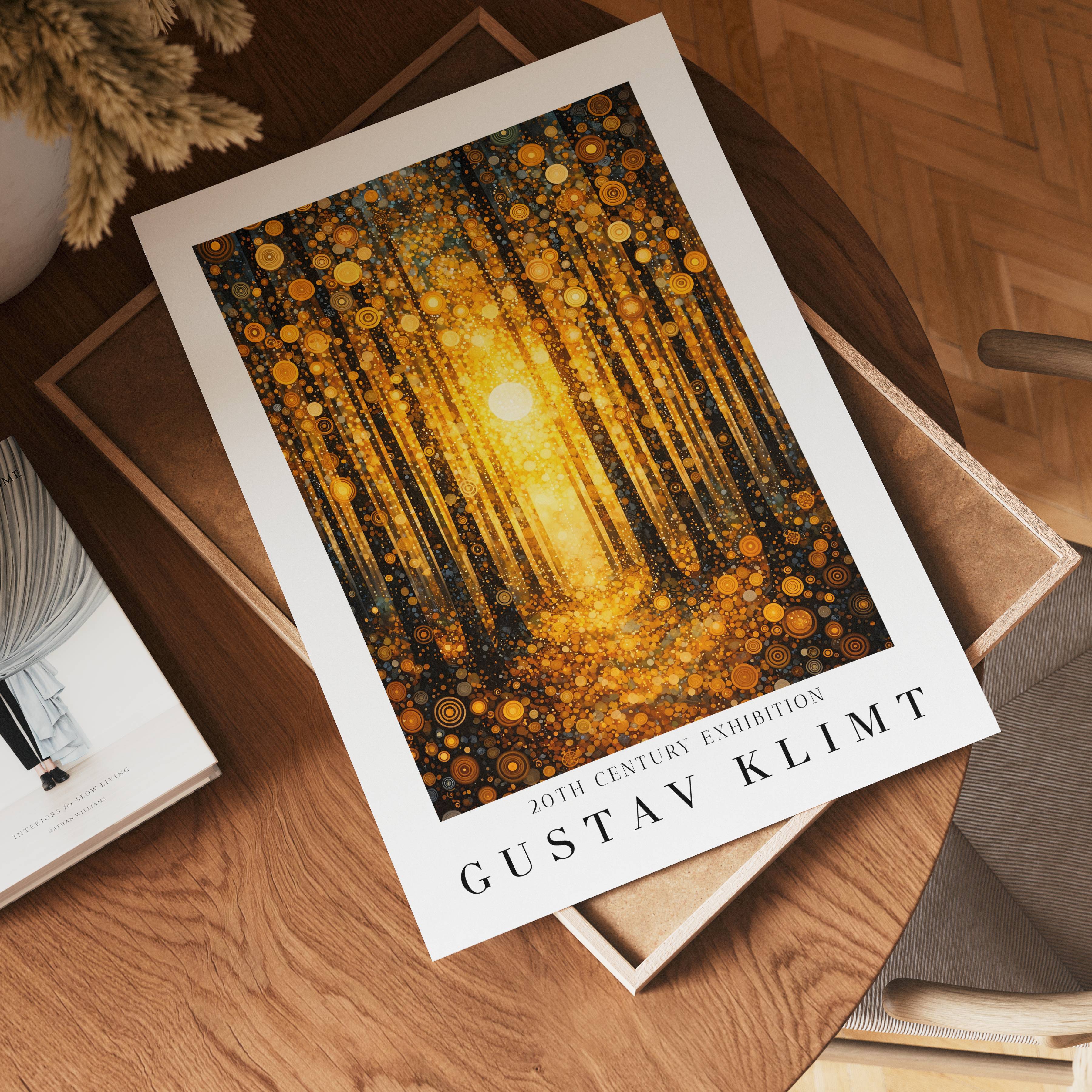 Gustav Klimt Golden Forest Radiance Poster affisch – köp poster online – Bozetto väggdekoration