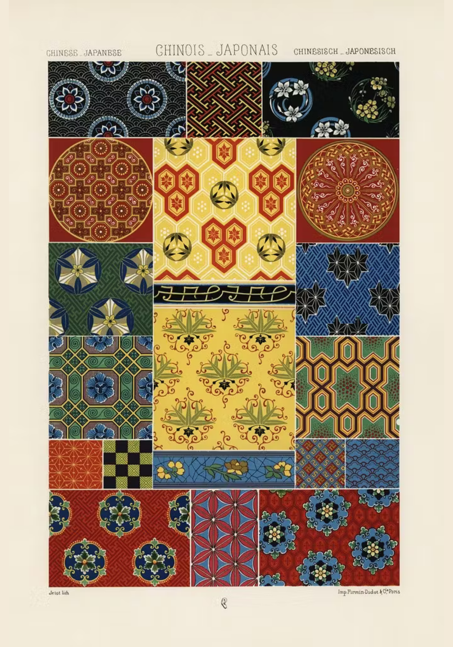 Chinois Japonais Poster