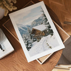 Alpine Retreat Essence Poster affisch – köp poster online – Bozetto väggdekoration