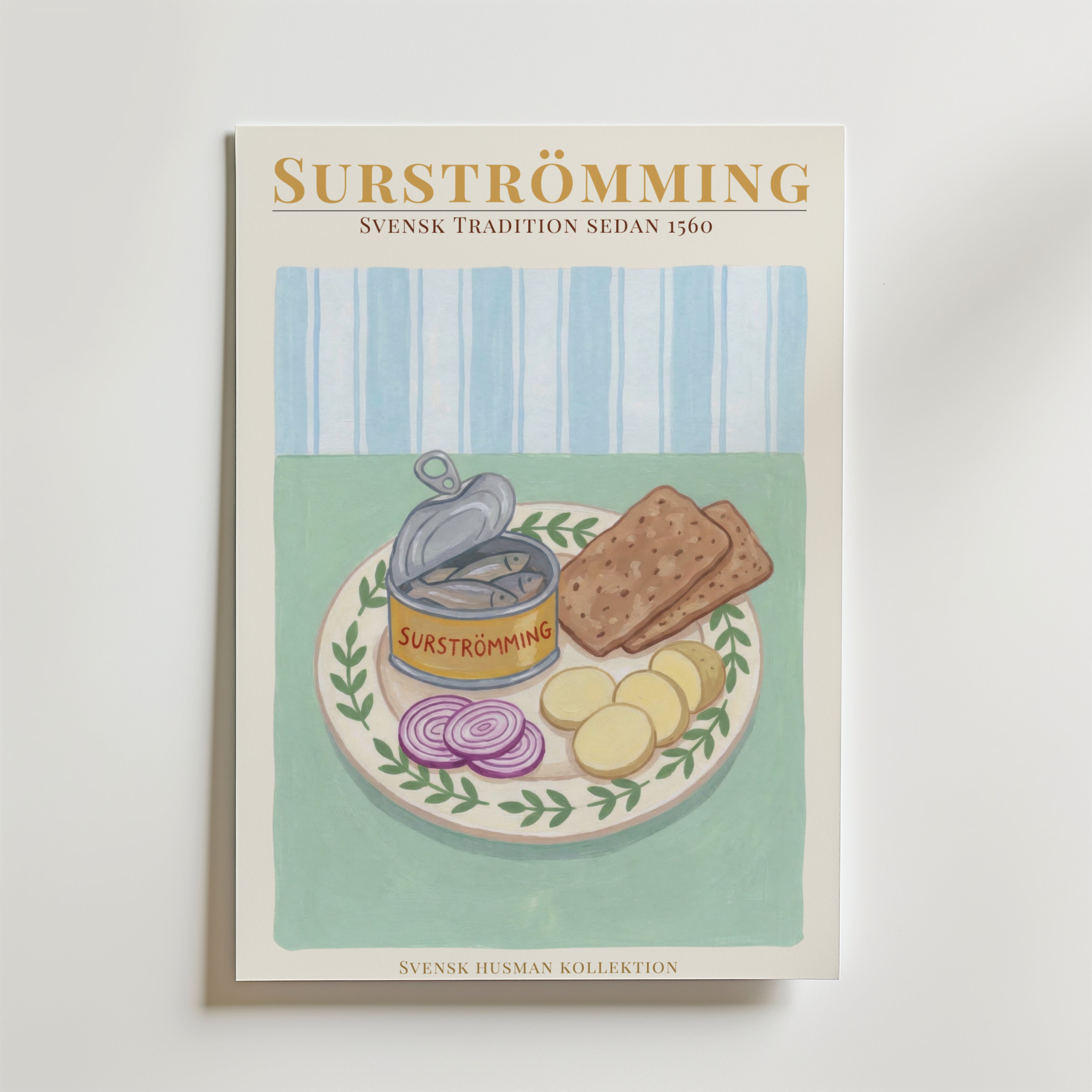 Surströmming Poster affisch – poster till väggdekoration – köp online hos Bozetto