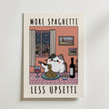 Spaghetti Comfort Cat Poster