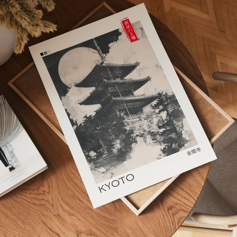 Kyoto Temple Poster