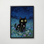 Blue Hour Cat Poster