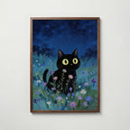 Blue Hour Cat Poster