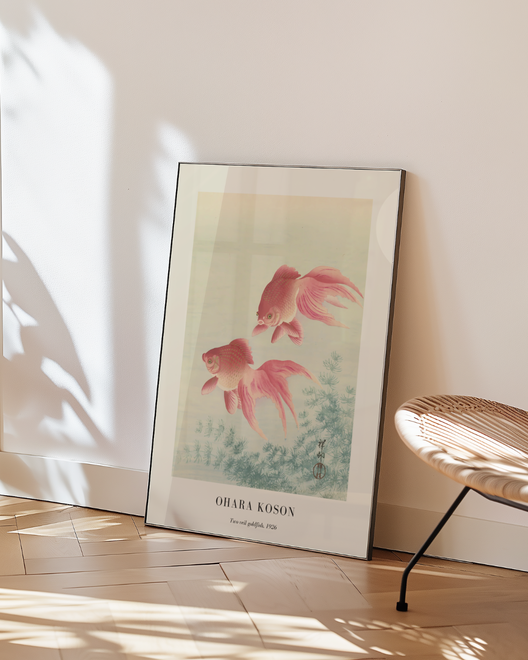 Two Veil Goldfish Ohara Koson Poster