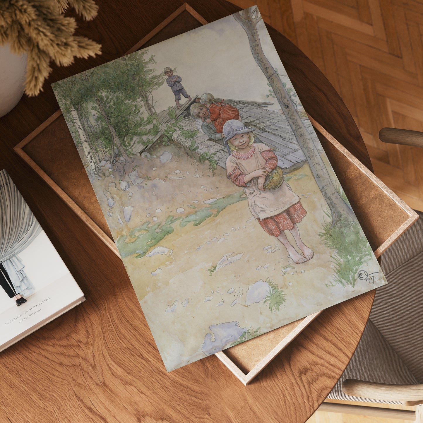 Carl Larsson By the Cellar Poster