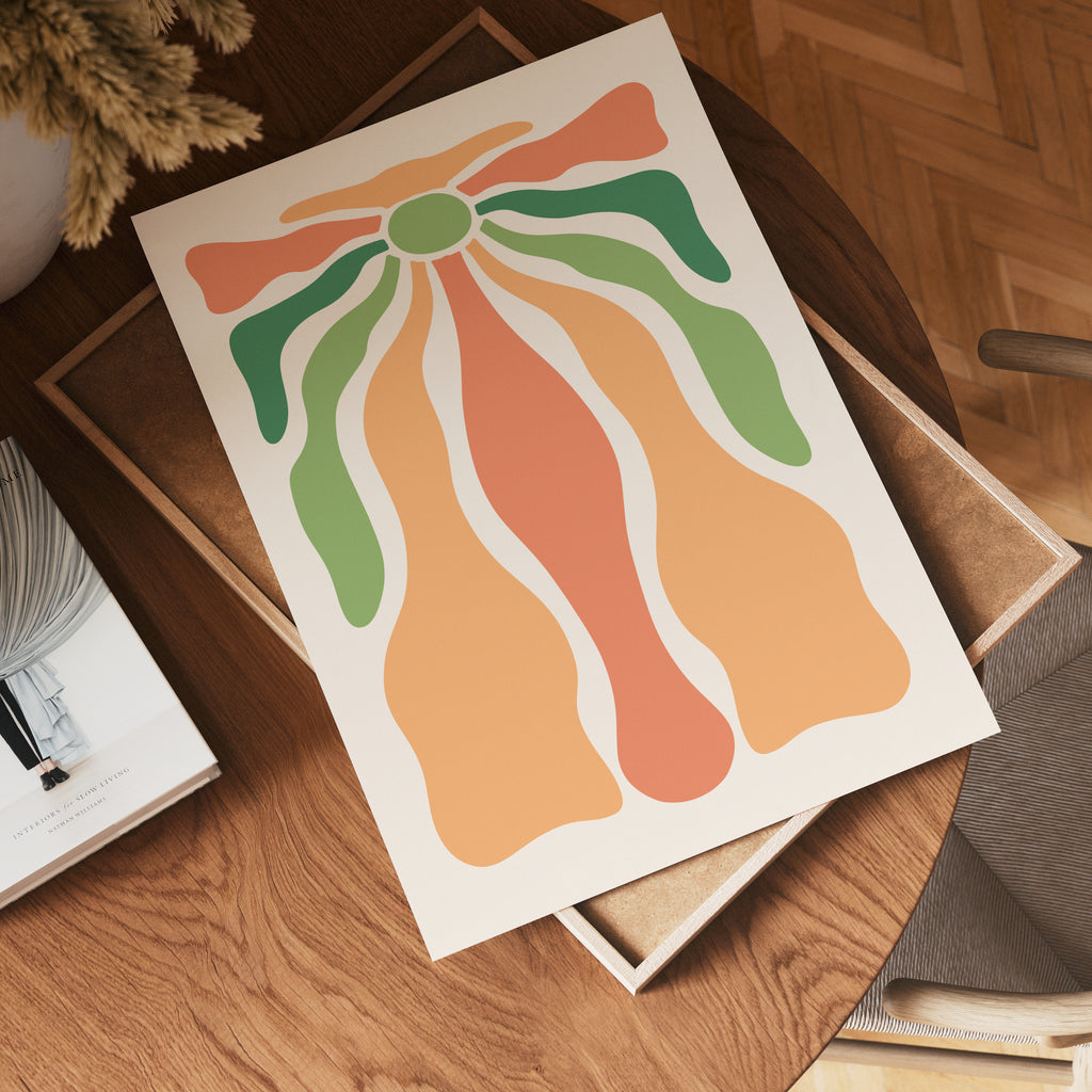 Organic Flow Shapes Poster