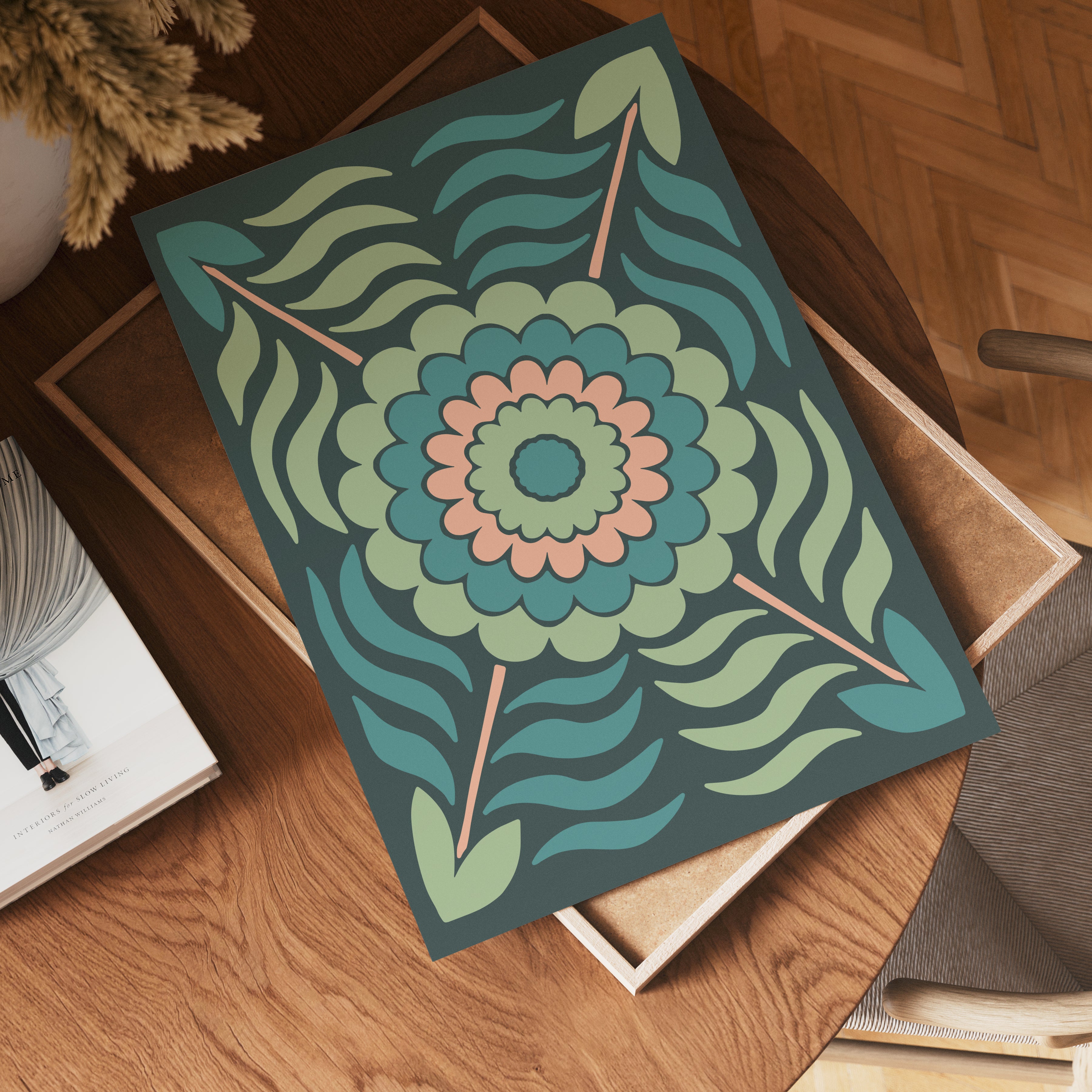 Midnight Bloom Pattern Poster