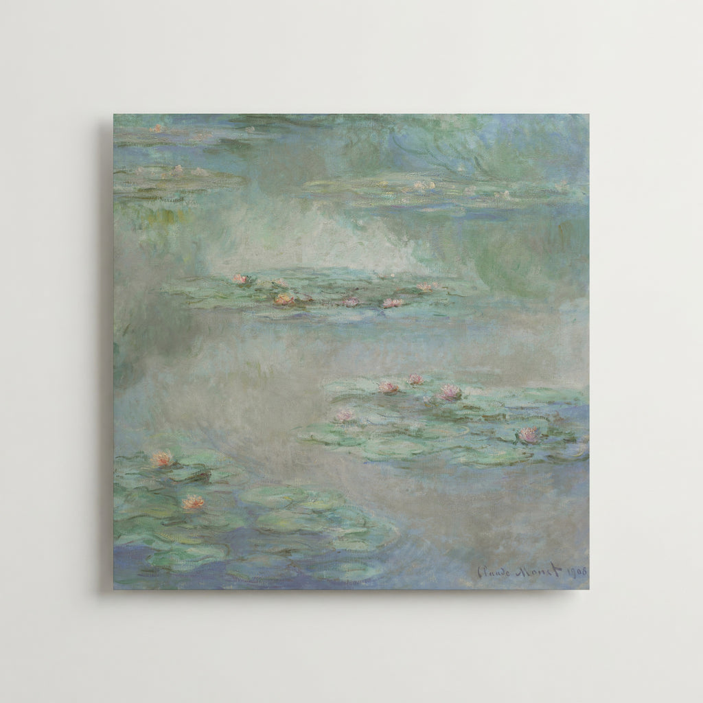 Claude Monet Waterlilies poster i olika storlekar – välj rätt mått hos Bozetto i hög kvalitet