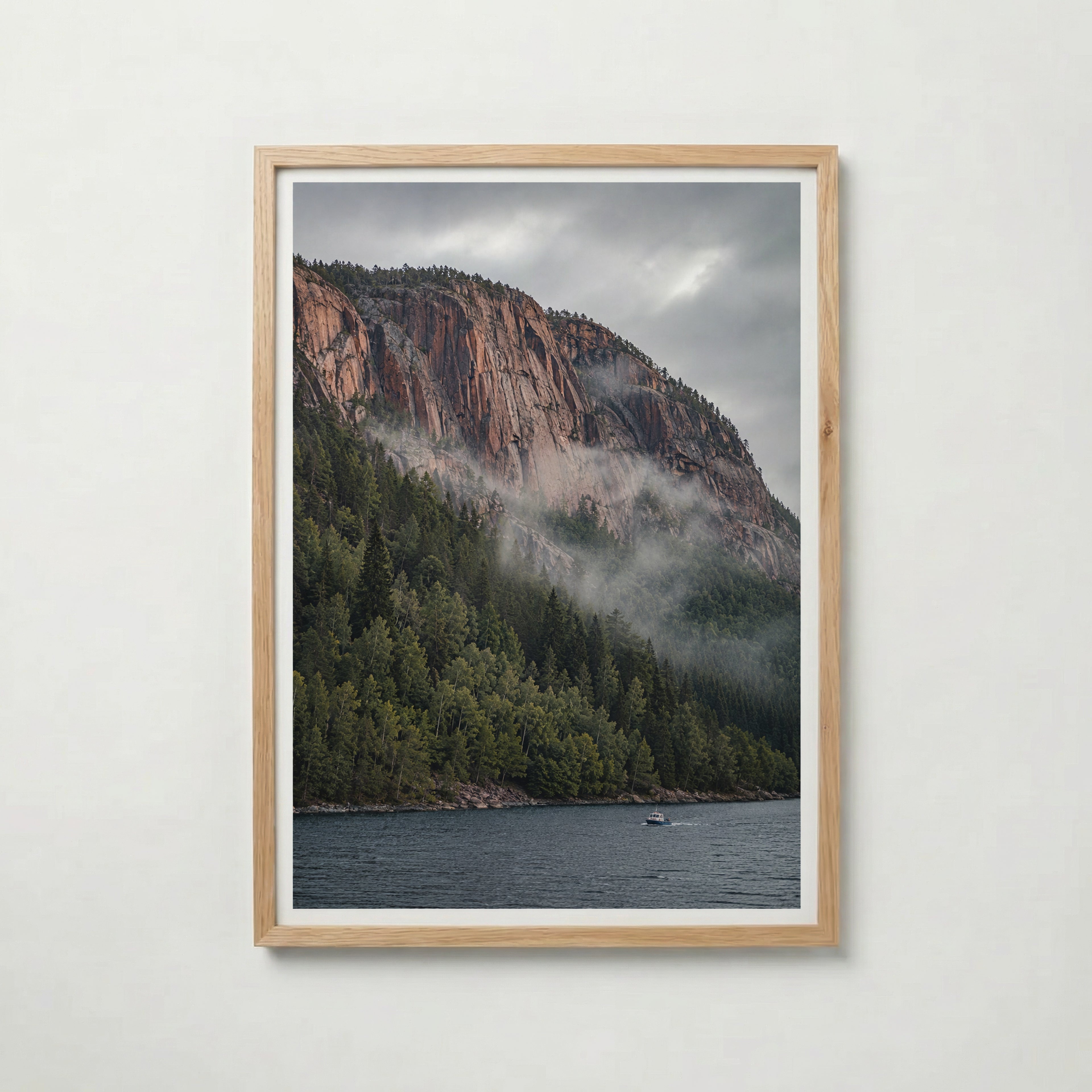 Cliffside Fjord Poster