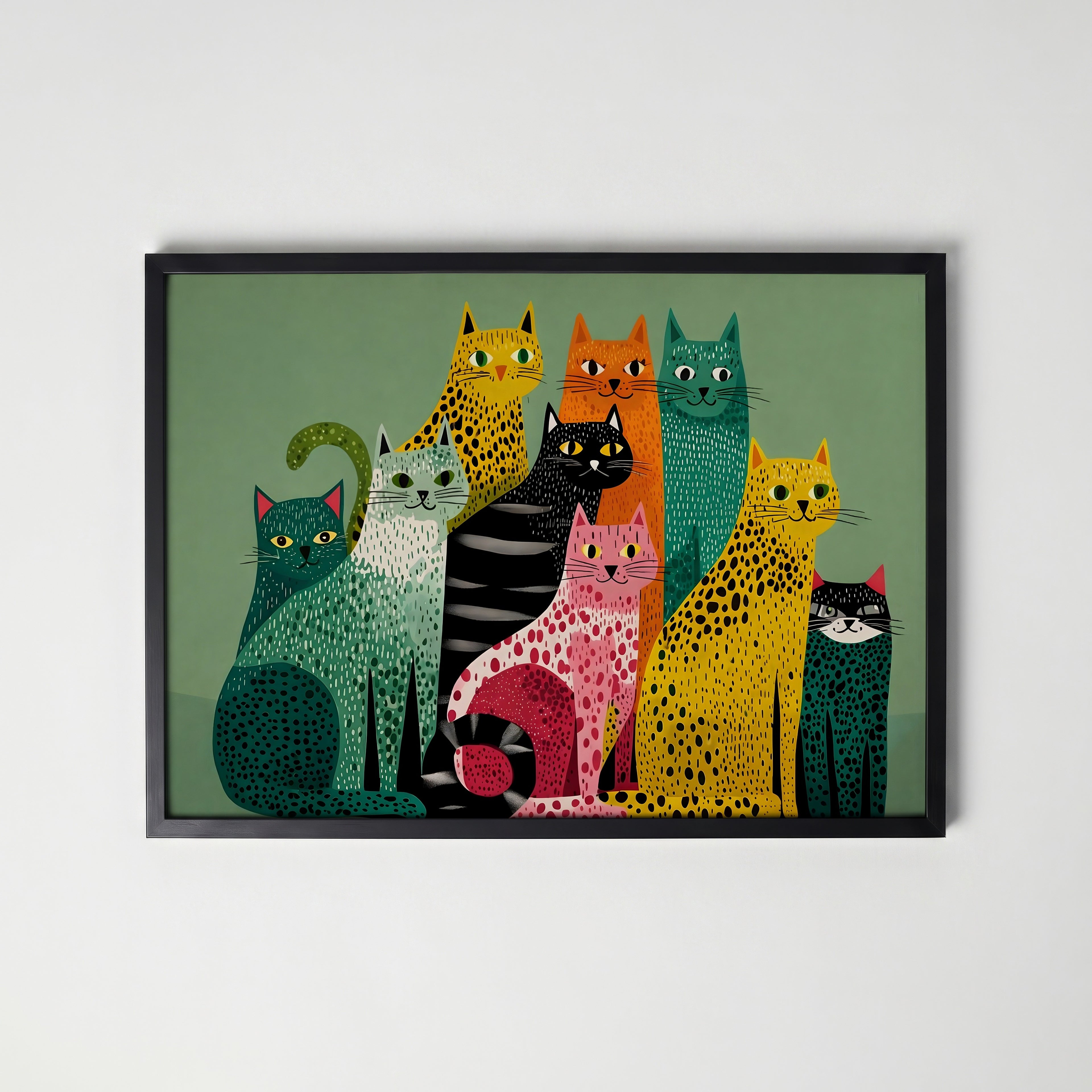 Colorful Cat Collective Poster