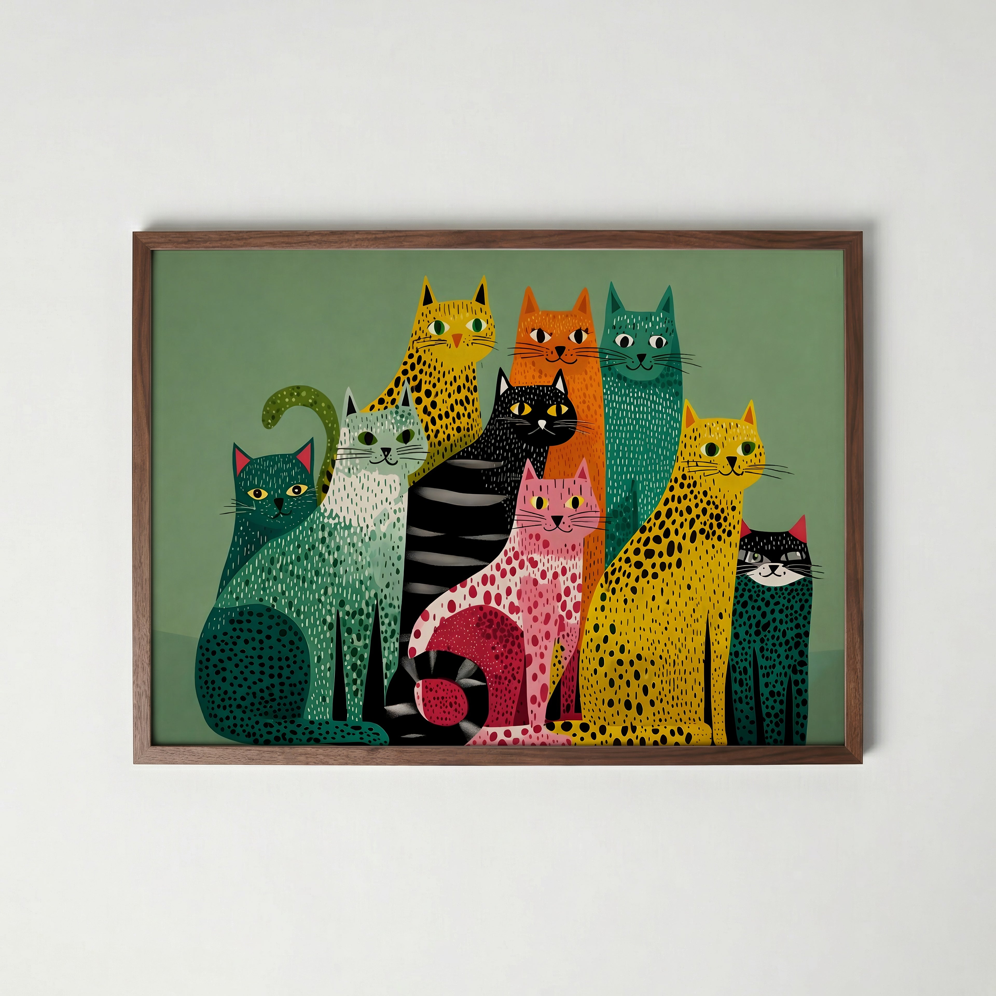 Colorful Cat Collective Poster