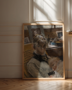 Carl Larsson Wife and their Daughter Poster