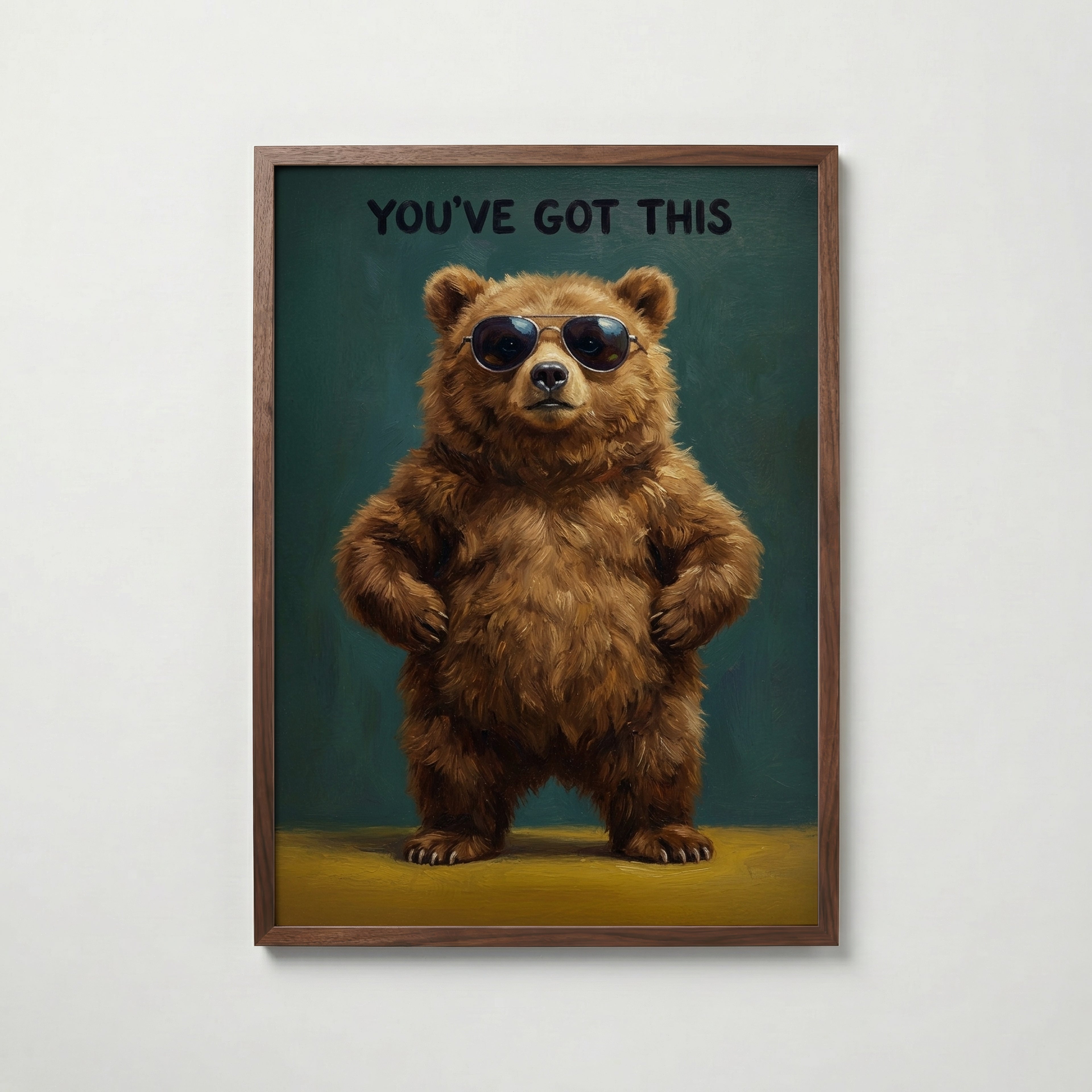 Cool Bear Poster i vardagsrumsmiljö